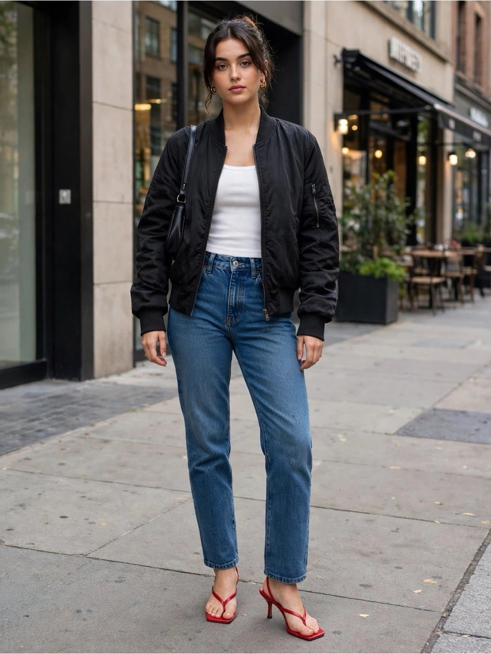 lululemon athletica Black Bomber Jacket